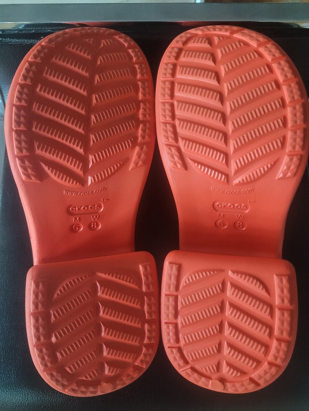 New Crocs Siren Platform Clogs in Lava Orange,Women's 8 - Picture 11 of 15